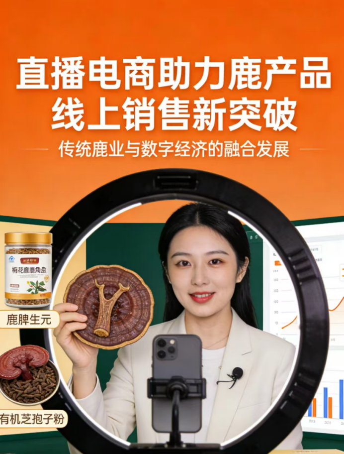 直播电商快速发展，鹿产品线上销售进入新阶段