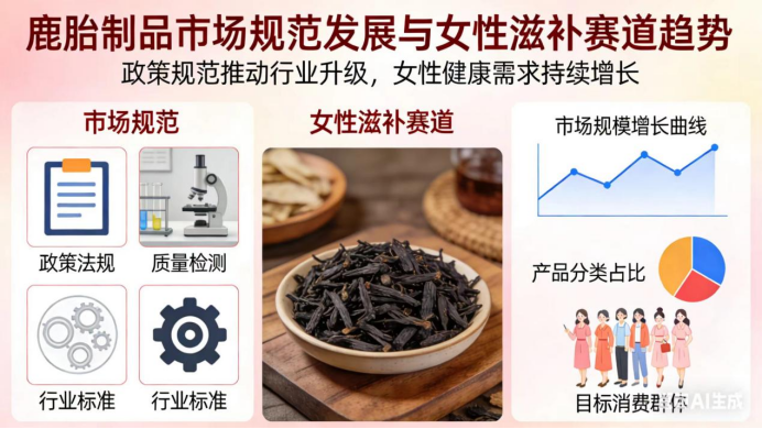 鹿胎制品市场规范发展，女性滋补赛道持续升温
