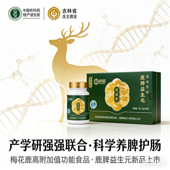 庄主鹿业与中国农科院特产研究所 携手研发 共筑鹿品健康新高度